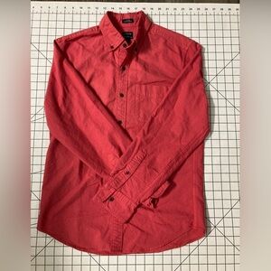 J. Crew Men’s Small Slim Untucked Red Button Down Shirt